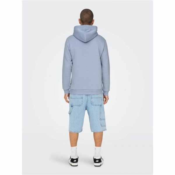 Bluza z kapturem Męska Only & Sons Onsceres Eventide woda