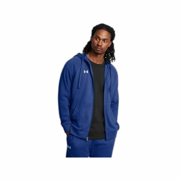 Bluza z kapturem Męska Under Armour Rival Fleece Fz Niebieski