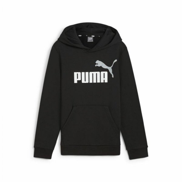 Bluza z kapturem Dziecięca Puma Essentials+ 2 Col Big Logo Czarny