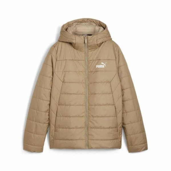 Kurtka Sportowa Damska Puma Ess Hooded Padded Jacket Beżowy
