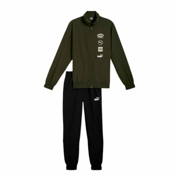 Dres dla Dorosłych Puma Woven Graphic Suit Cl Kolor Zielony Mężczyzna