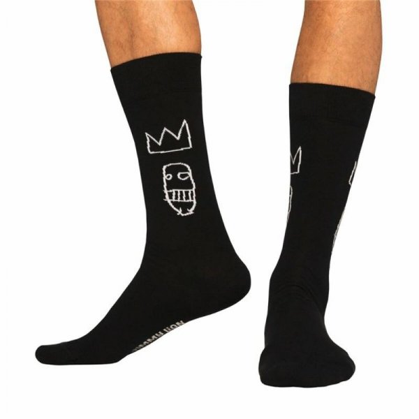 Skarpety Sportowe Jimmy Lion Basquiat Sugar Ray Robins Black Czarny