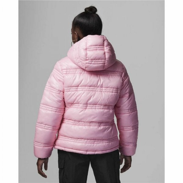 Kurtka Sportowa Dziecięca Nike Jordan Core Mid Wt Puffer Ciemny róż