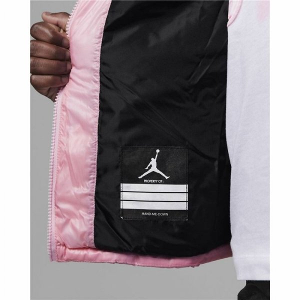 Kurtka Sportowa Dziecięca Nike Jordan Core Mid Wt Puffer Ciemny róż