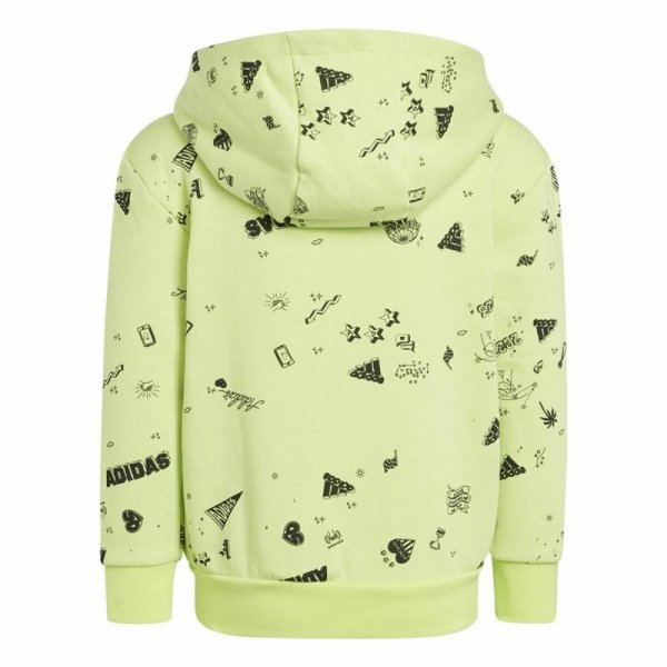 Dres Dziecięcy Adidas Lk Bluv Q3 Kolor Zielony 2 Części