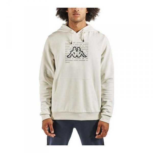 Bluza z kapturem Męska Kappa Iodeli Jasnoszary
