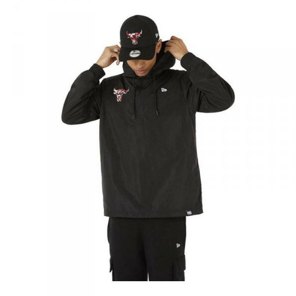 Bluza z kapturem Męska New Era Chicago Bulls Czarny