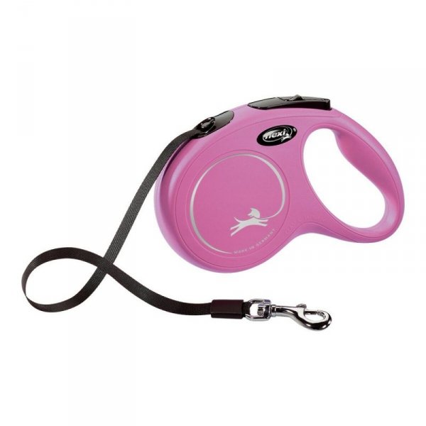 Smycz dla psa Flexi NEW CLASSIC 5m Różowy Rozmiar S