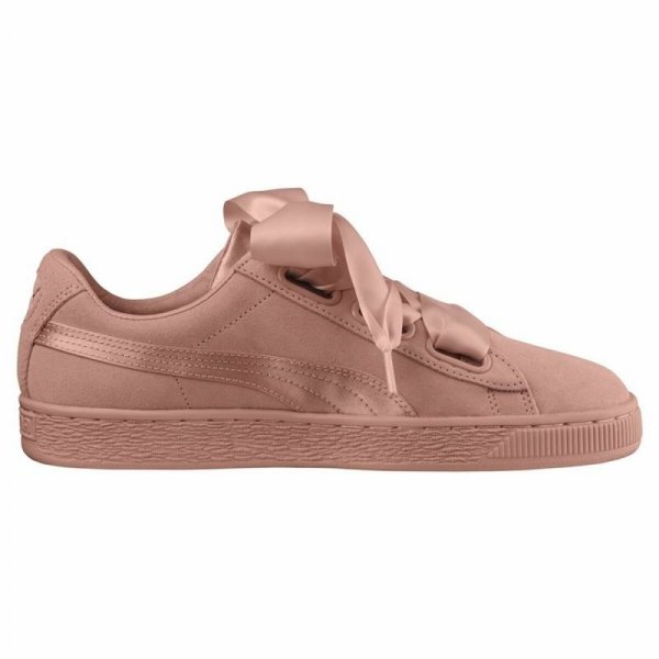 Obuwie Sportowe Damskie Puma Suede Heart Ep Żółty