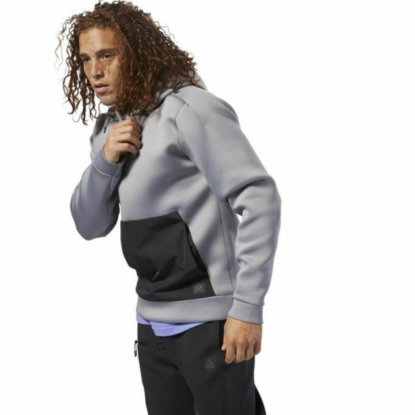 Bluza z kapturem Męska Reebok Supply Tech Szary