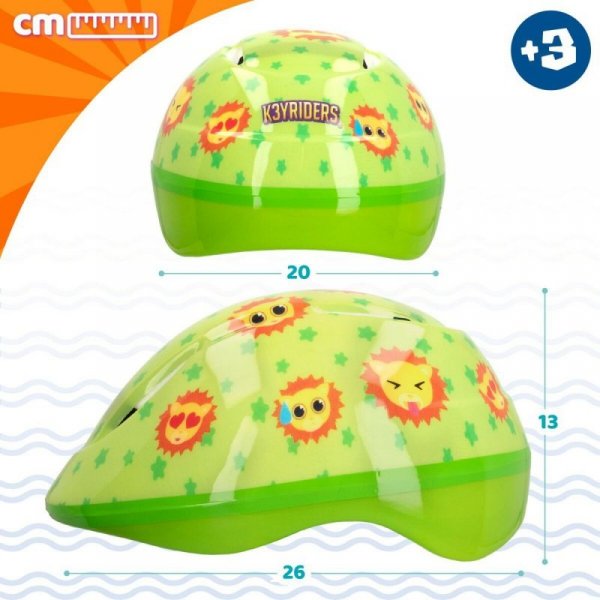 Kask Dziecięcy K3yriders Lion 52-55 cm (4 Sztuk)