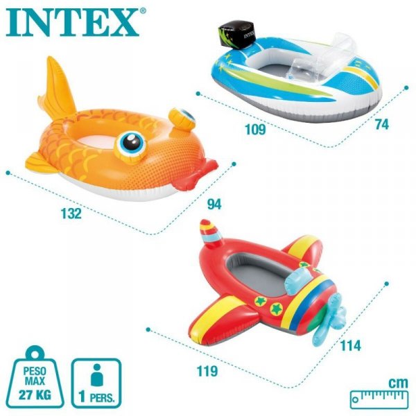 Dmuchany Statek Intex 98 x 39 x 72 cm (24 Sztuk)