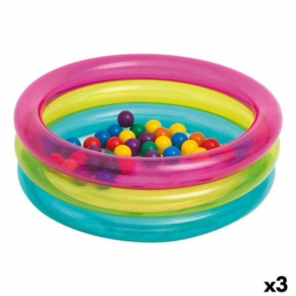 Basen z Piłeczkami Intex 86 x 25 x 86 cm (3 Sztuk)