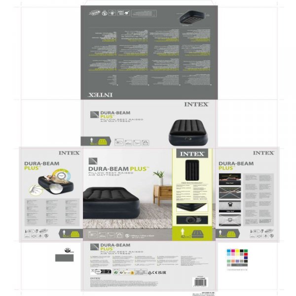 Materac Dmuchany Intex 99 x 42 x 191 cm (3 Sztuk)