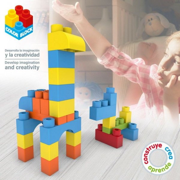 zestaw do budowania Color Block Basic Torba 80 Części (6 Sztuk)