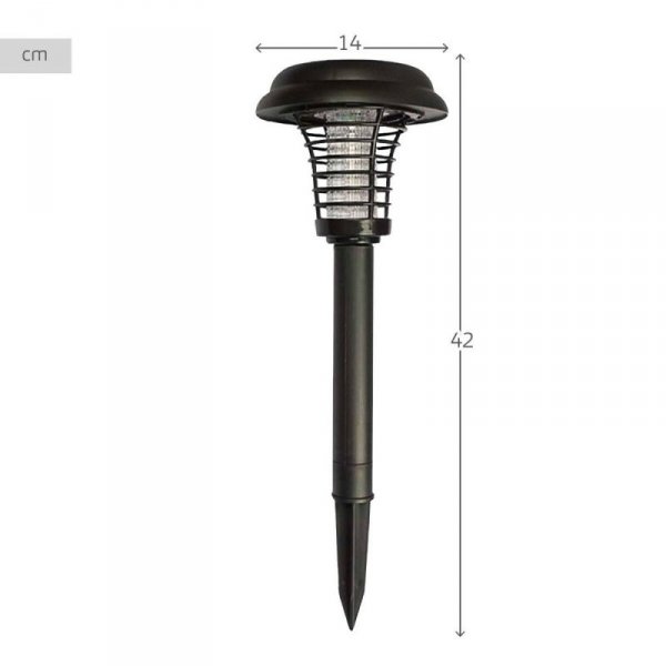 Palik ogrodowy solarny Aktive polipropylen 14 x 42 x 14 cm (4 Sztuk)