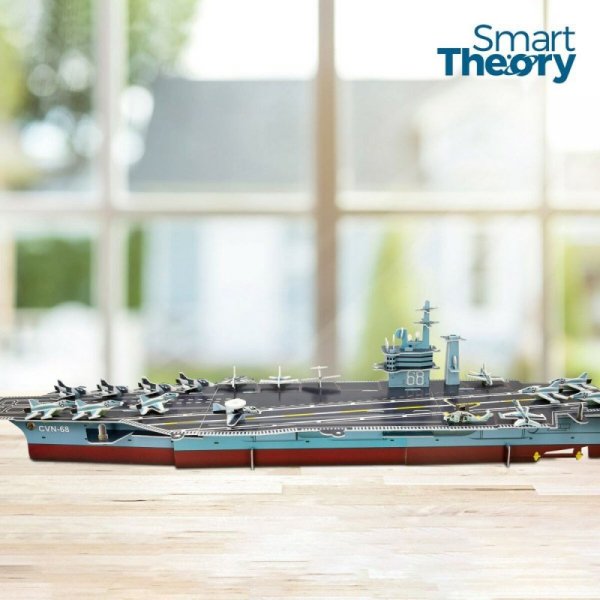 Puzzle 3D Colorbaby Nimitz Lotniskowiec 67 Części 77 x 18 x 20 cm (6 Sztuk)