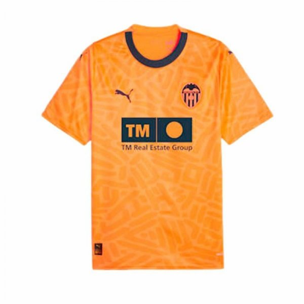 Koszulka piłkarska męska z krótkim rękawem Puma Valencia CF 3rd Kit 23/24 Pomarańczowy