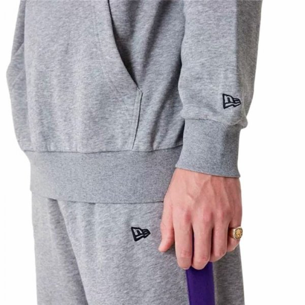 Bluza z kapturem Unisex New Era LA Lakers NBA Colour Block Szary