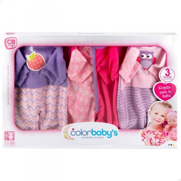 Ubrania dla lalek Colorbaby 3 Części 6 Sztuk
