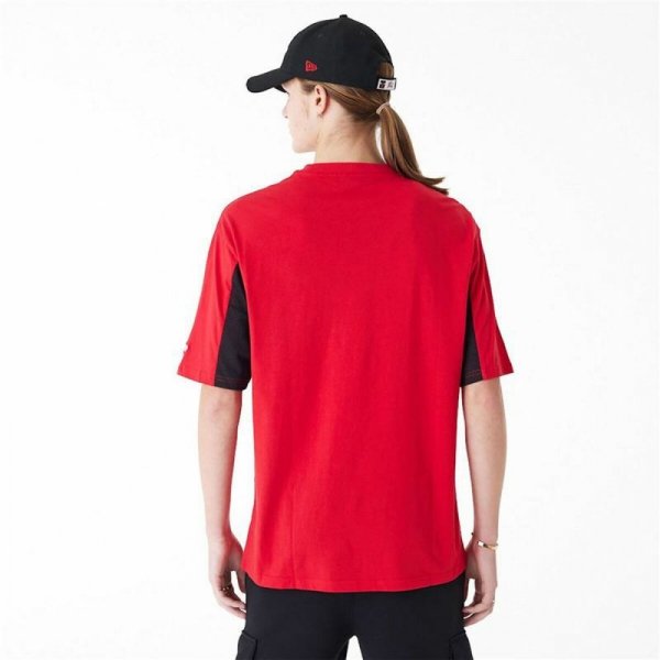 Koszulka z krótkim rękawem Męska New Era NBA MESH PANEL OS TEE CHIBU 60435481  Czerwony (XL)