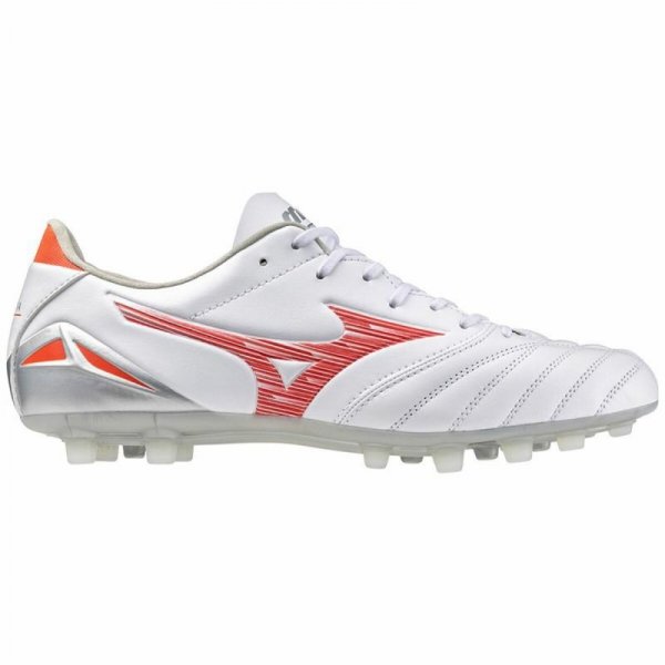 Buty sportowe dla dorosłych do gry w piłkę Mizuno Morelia Neo IV Pro Ag Biały