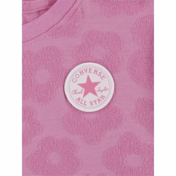 Zestaw Sportowy dla Dzieci Converse Floral Jacquard Ciemny róż