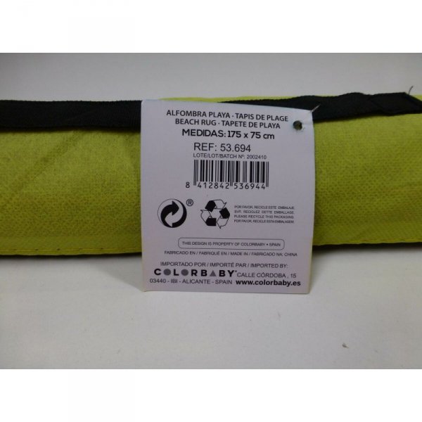 Ręcznik plażowy Aktive PVC 175 x 0,5 x 75 cm (12 Sztuk)