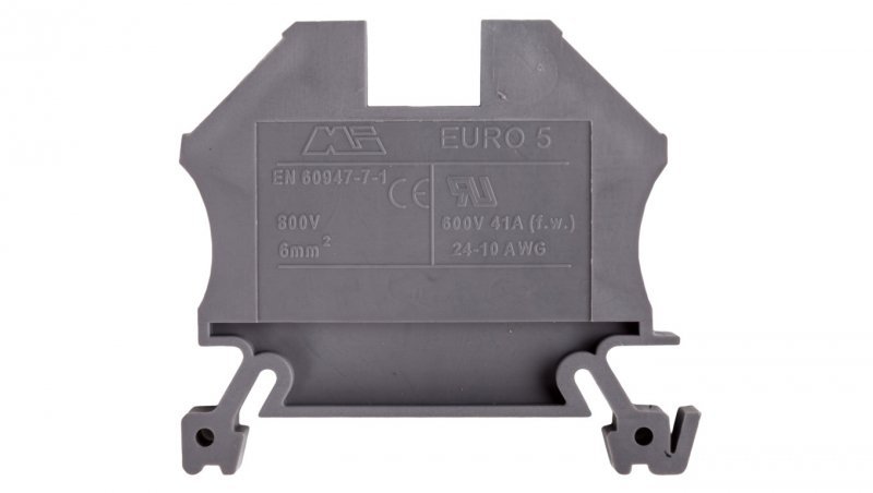 Złączka szynowa gwintowa ZSG ( ZUG ) 6,0mm2 szara mini 43407