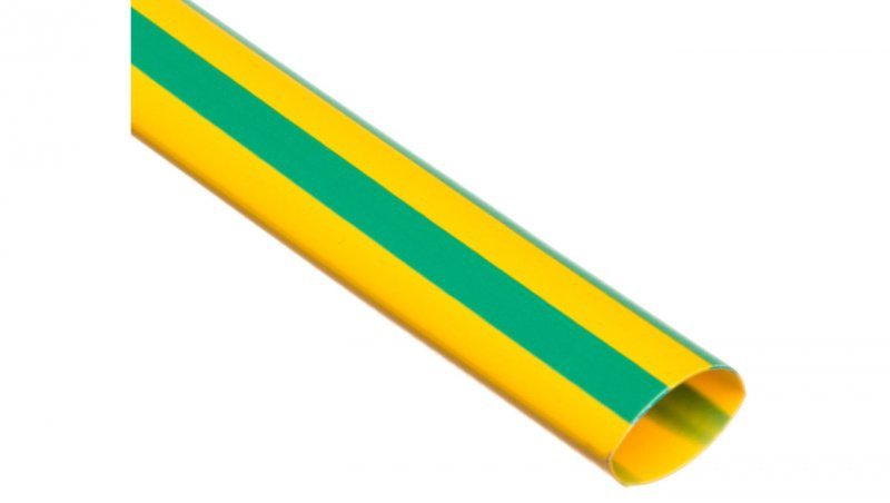 Rura termokurczliwa cienkościenna CR 9,5/4,7 - 3/8 cala żółto-zielona /1m/ 8-7100 /50szt./