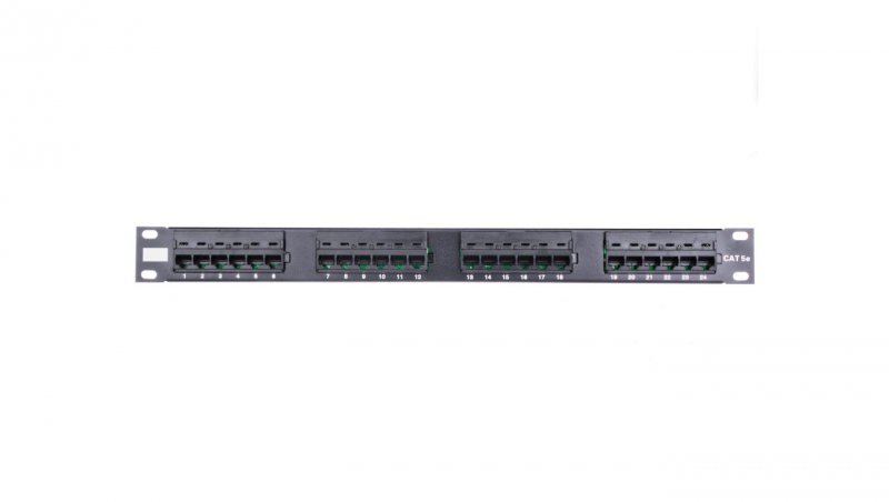 Patch Panel 19 cali 24 Port cat 5e UTP 19-0011