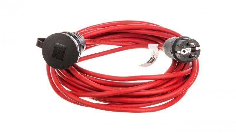 Kabel przedłużający (przedłużacz) 10m czerwony 1x230V IP44 AT-N05V3V3-F 3G1,5 1167464