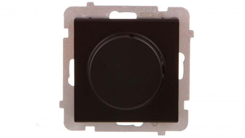 SONATA ściemniacz uniwersalny do obciążenia żarowego, halogenowego oraz LED czarny metalik ŁP-8RL2/m/33