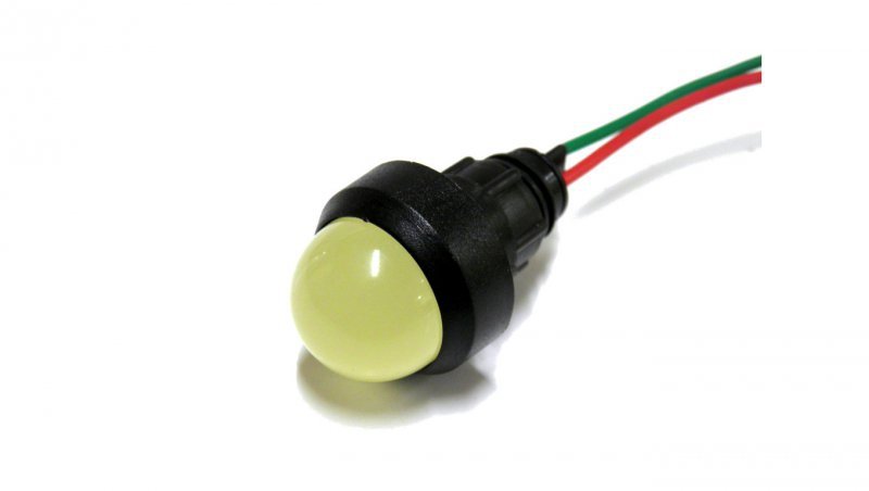 Lampka diodowa Klp 20Y/24V klosz 20 mm, 12-24V, żółty 84420004 /10szt./