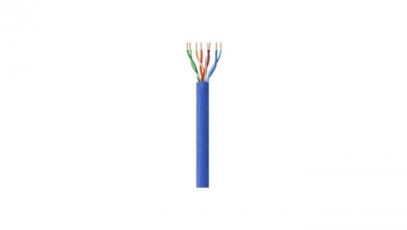 Kabel Skrętka Kat 6 UTP Drut 305m Box Niebieska SOHO CCA