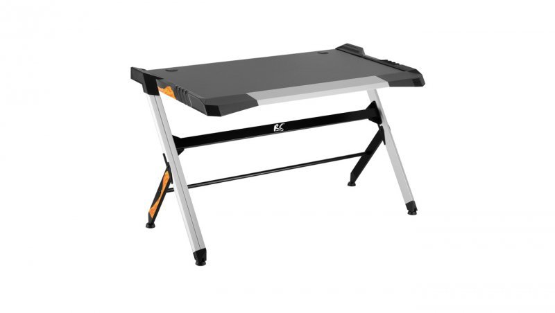RS150 biurko gamingowe czarne Led 50 kg max