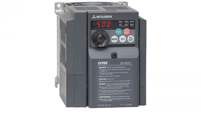 Falownik trójfazowy Mitsubishi 1,5kW 3x380-480V FR-D740-036SC-EC