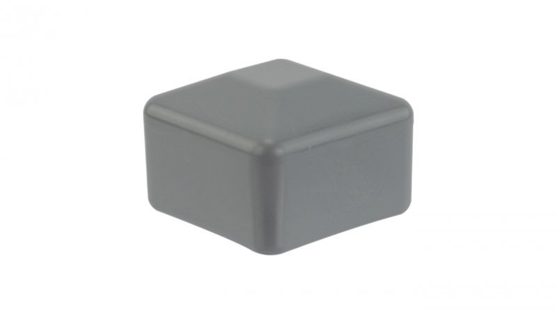 Zaślepka nasadka kwadratowa na szynę 40x40mm do profilu montażowego PV szara