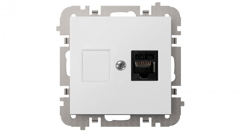 Vestra Gniazdo 1xkomputerowe rj45 bez ramki podtynkowe IP20 biały 3848-10