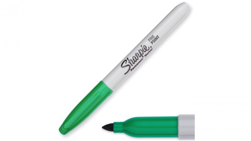 Marker permanentny zielony 1,0mm Sharpie Fine