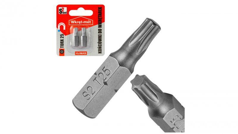 Końcówki do wkrętarki S2 TORX TX 25x25mm 2szt.