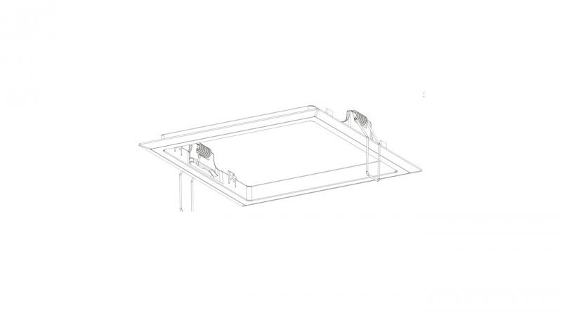 Intelight Ramka do montażu podtynkowego STARLED QUAD biała 93001