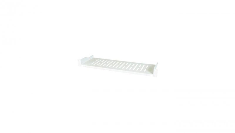 Półka 1U 250mm rack 19, perforowana, szara