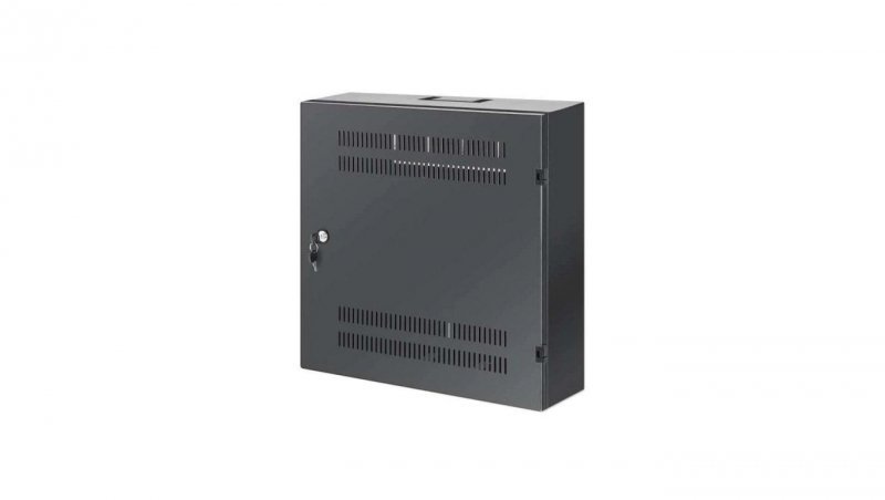 Niskoprofilowa szafa wisząca 4U + 2U Rack 19, czarna