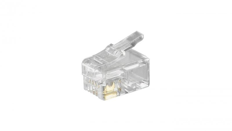 10x Modularny Wtyk Telefoniczny RJ104P4C