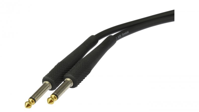 KLOTZ KIK Kabel instrumentalny złocony Audio Jack 6,3mm Mono (wtyk / wtyk) 3m