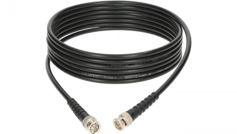 KLOTZ Kabel koncentryczny CCTV RG59 Patchcord BNC 75ohm (wtyk / wtyk) 2m