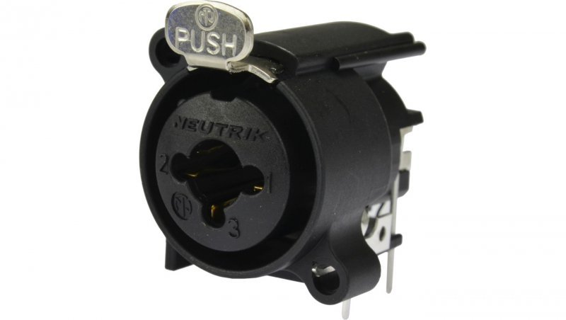 NEUTIRK Gniazdo tablicowe panelowe Combo XLR (3-pin) + Jack 6,3mm Stereo NCJ6FA-H