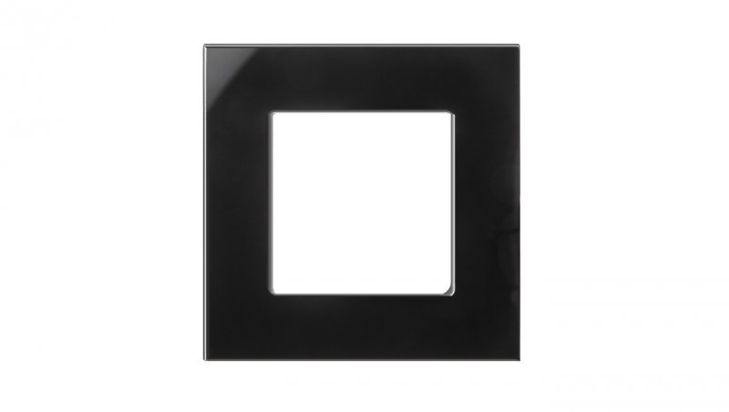 Szklana ramka Maclean, pojedyncza, czarna, 86x86mm, MCE730B