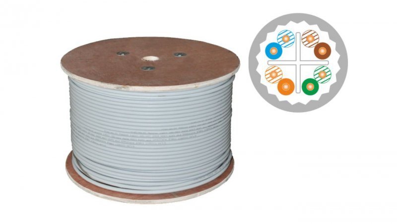 Kabel U/UTP kat.6A euroclass Dca LSOH ALANTEC /500m/ KIU6ALSOH500D